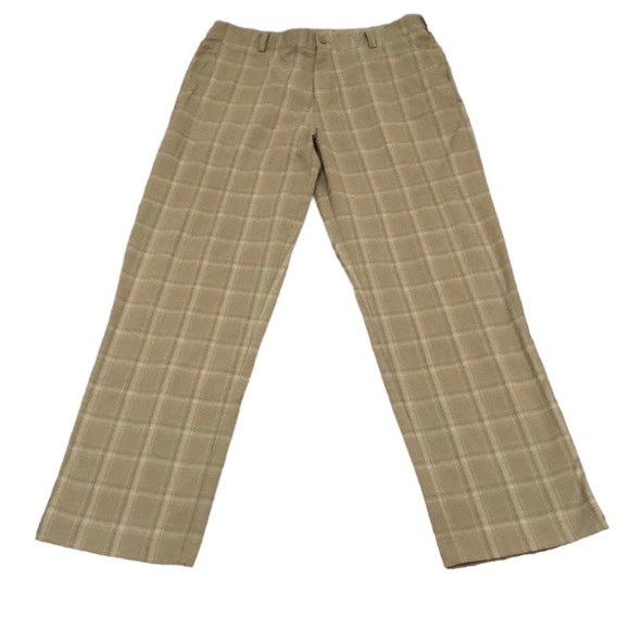 Nike Other - Nike Golf Pants Size 34 34x32 Medium Tan Plaid
